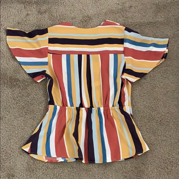 Monteau Striped Blouse - Picture 4 of 5